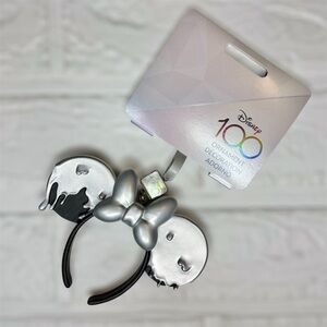 New Disney Silver and Black Collectible Ornament 100 Years Of Wonder Holiday